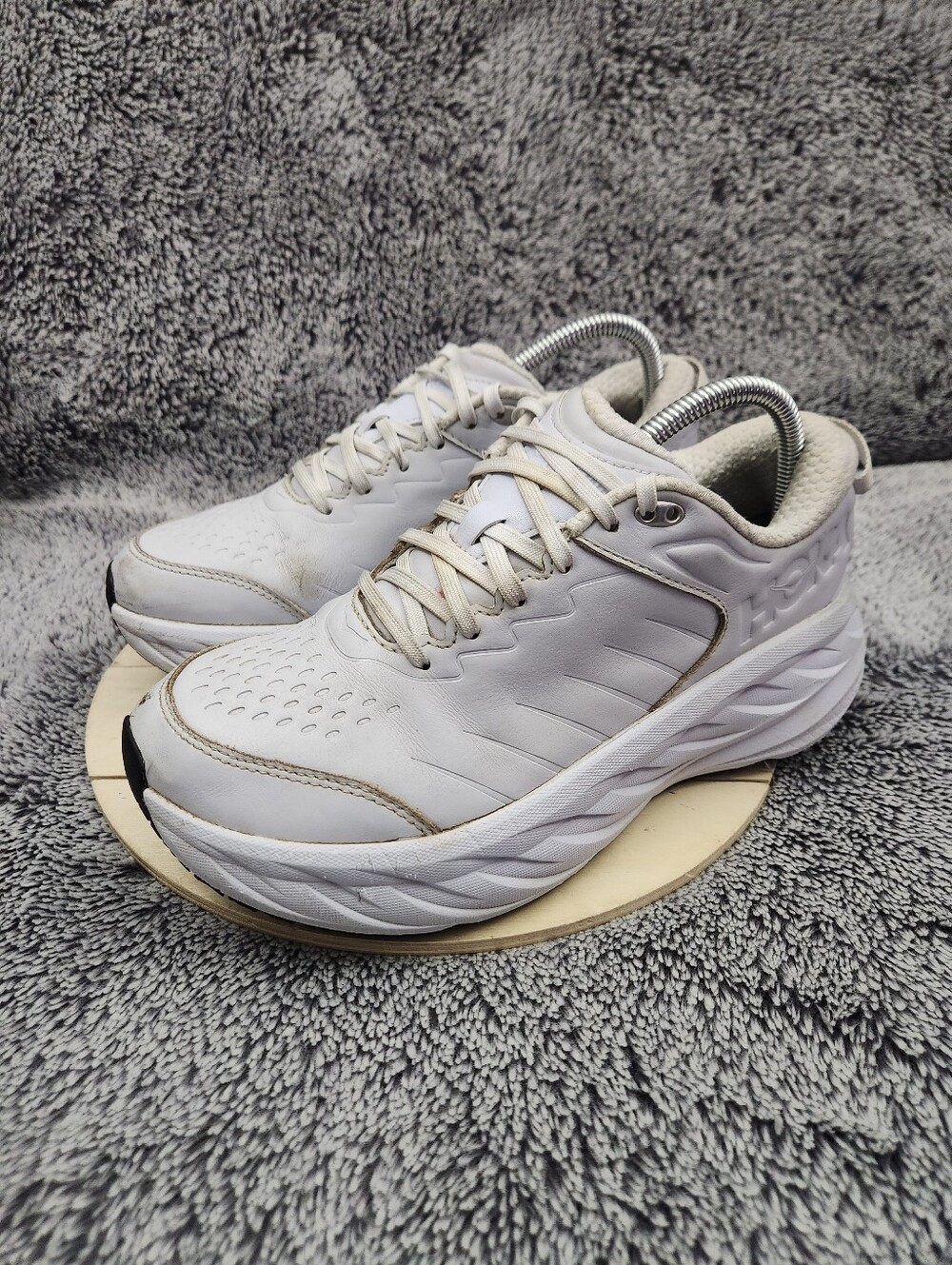 Hoka One One Bondi SR White Shoes Women's Size 9 D Wide - Picture 3 of 8